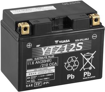 Yuasa YTZ12S High Performance Powersport Motorcycle Battery