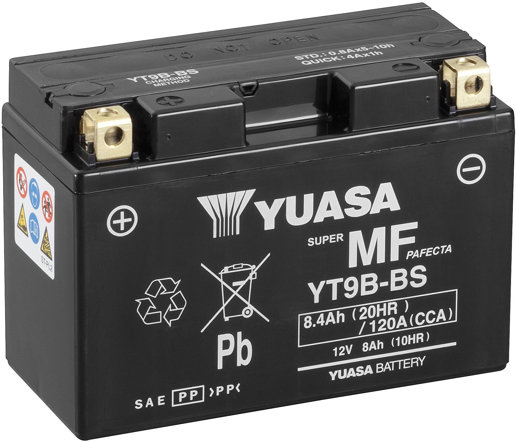 Yuasa Powersport Battery Yt9B-Bs