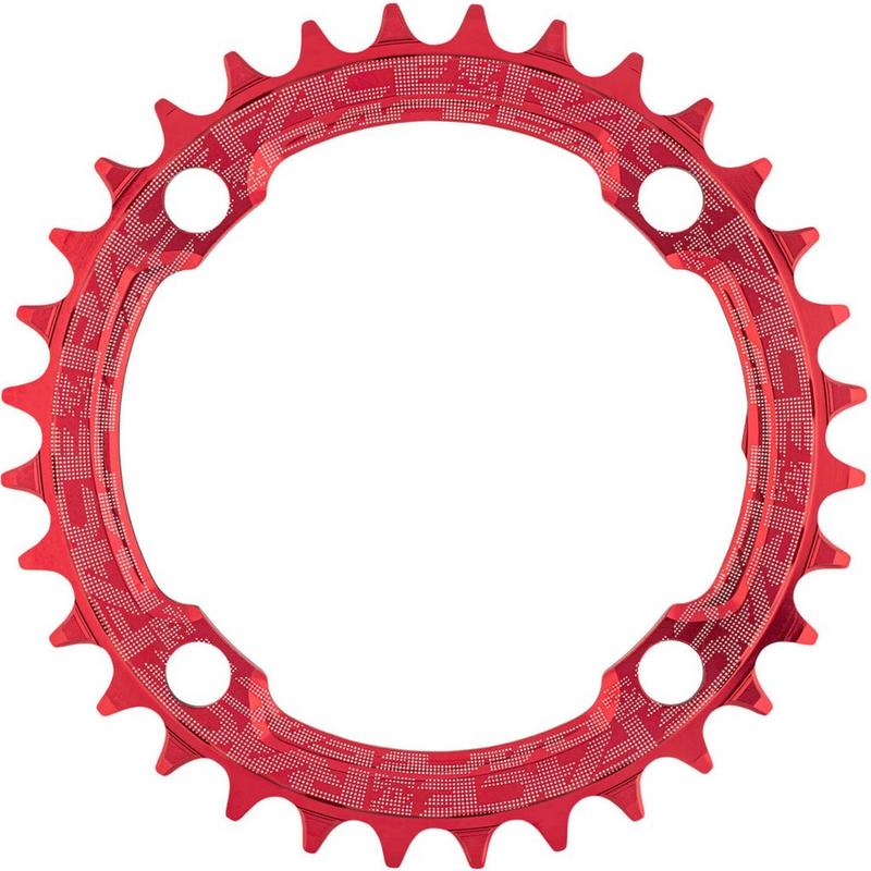 Halfords Race Face 1X Narrow Wide Single Chainring 104 Bcd, 30T, Red | Extra 8% off for BC Members