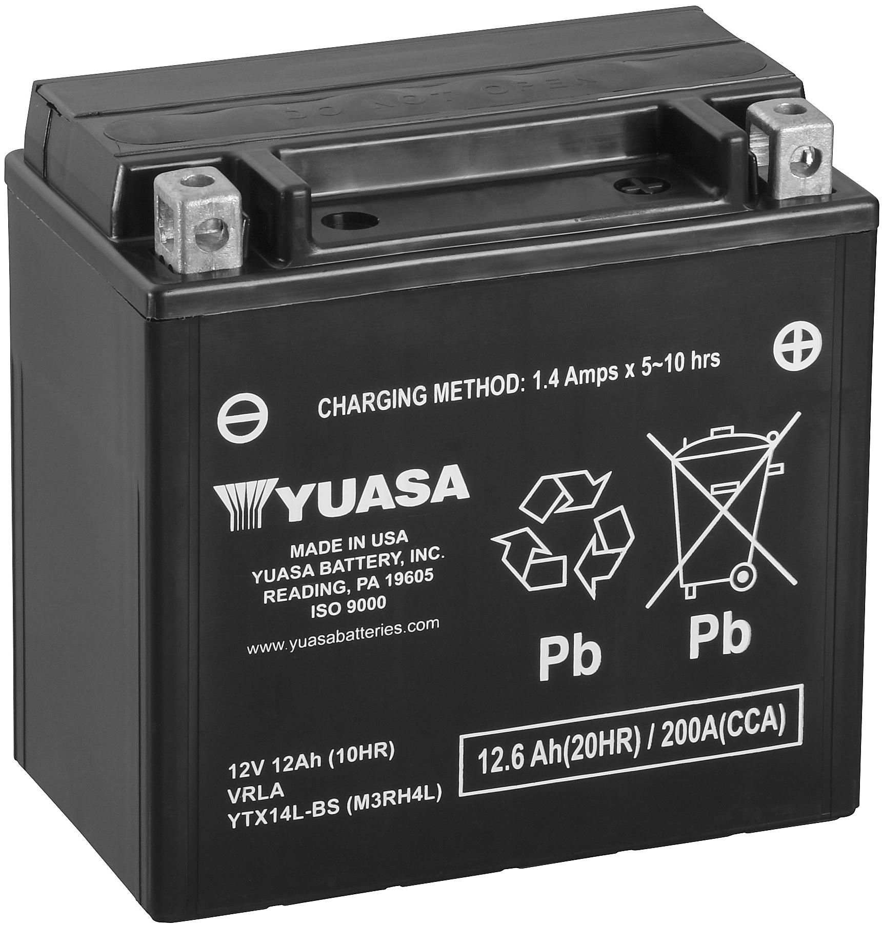 Yuasa Powersport Battery YTX14L-BS