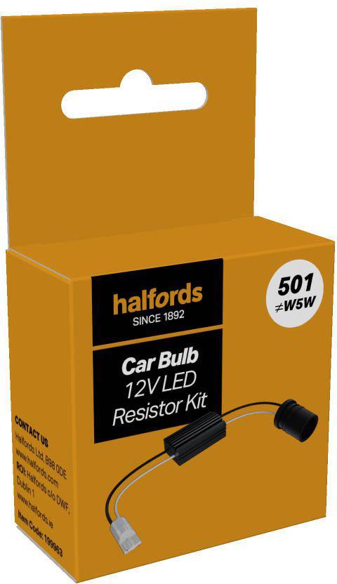 Halfords 501 LED Resistor Kit Halfords UK