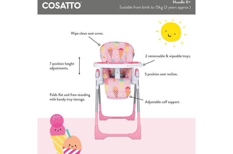 Cosatto Noodle 0+ Highchair Old Macdonald Cosatto Noodle 0+ Highchair Old Macdonald