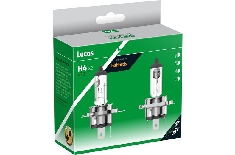 Lucas H4 472 Car Headlight Bulb Twin Pack Lucas H4 472 Car Headlight Bulb Twin Pack