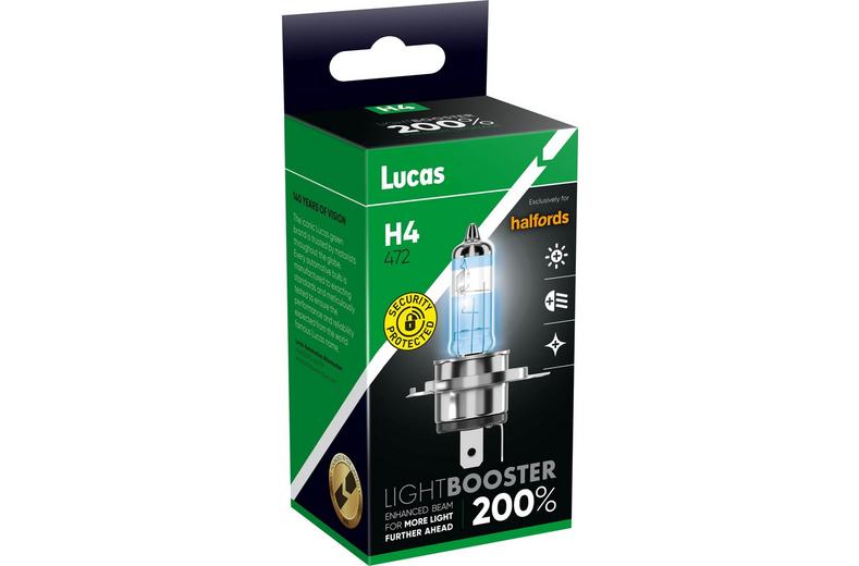 Lucas 200% Brighter H4 472 Headlight Bulb Lucas 200% Brighter H4 472 Headlight Bulb