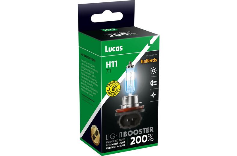 Lucas 200% Brighter H11 711 Headlight Bulb Lucas 200% Brighter H11 711 Headlight Bulb