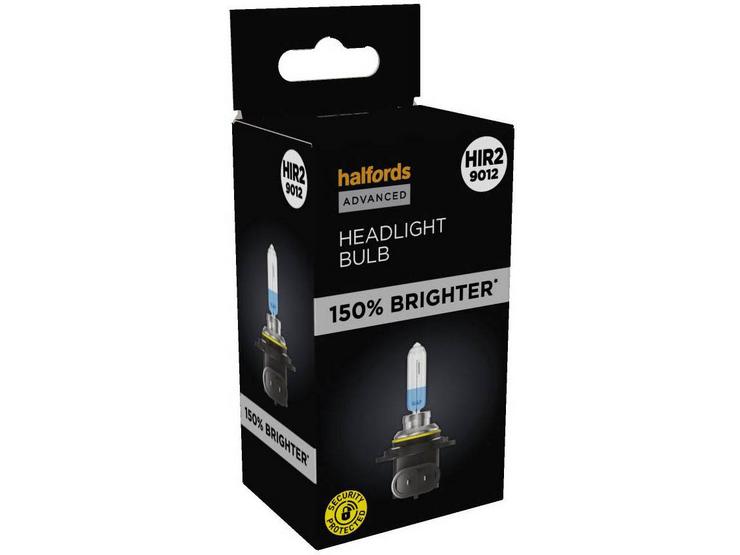 Halfords Advanced +150% Brighter HIR2 9012 Headlight Bulb