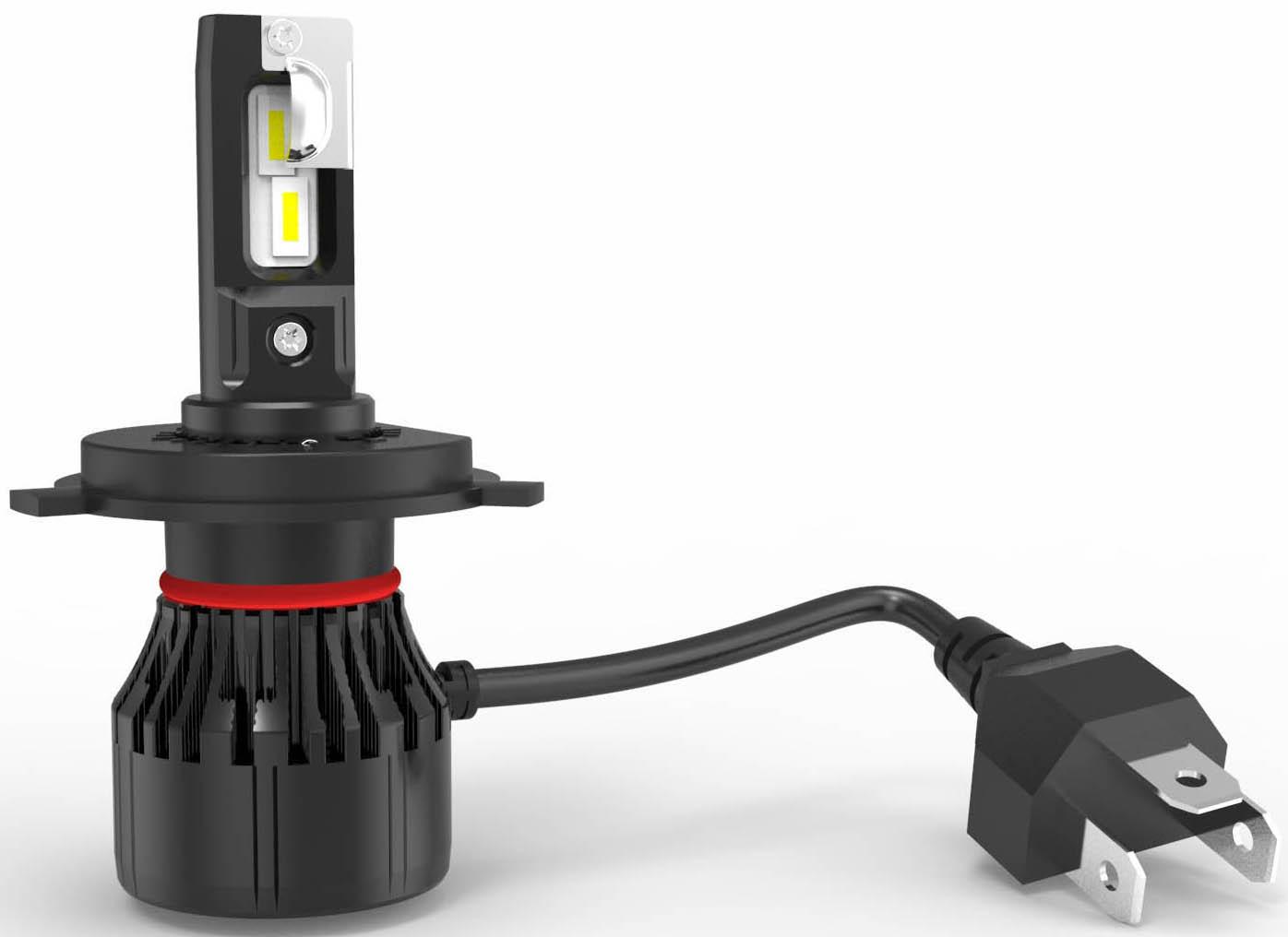 Halfords Advanced LEDr H4 472 Headlight Twin Pack