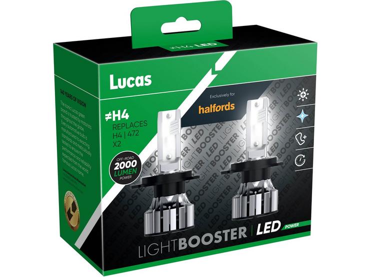 Lucas H4 472 LED Headlight Bulb Twin Pack