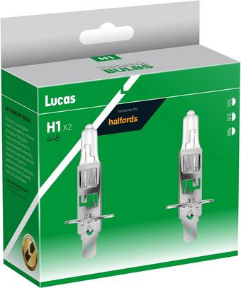 Lucas 448 H1 Headlight Bulb Twin Pack