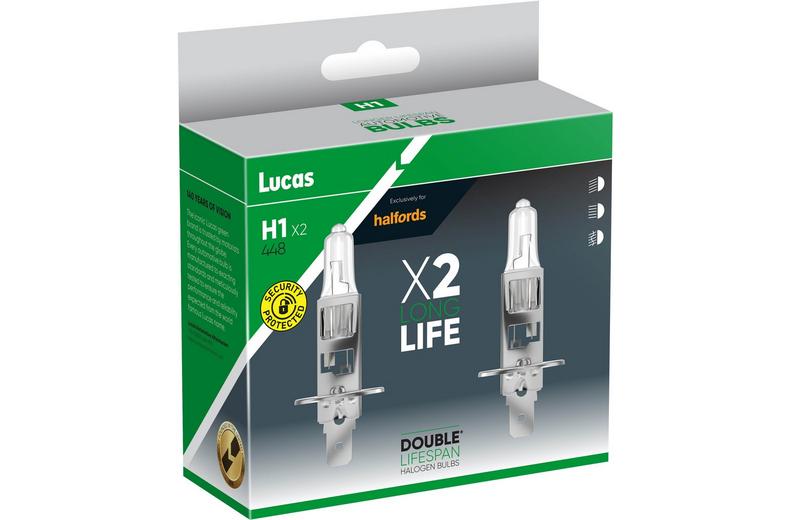 Lucas H1 448 Double Lifespan Car Headlight Bulb Twin Pack Lucas H1 448 Double Lifespan Car Headlight Bulb Twin Pack