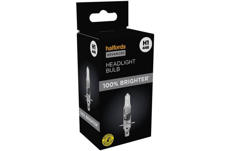 Halfords Advanced +100% Brighter H1 448 Headlight Bulb Halfords Advanced +100% Brighter H1 448 Headlight Bulb