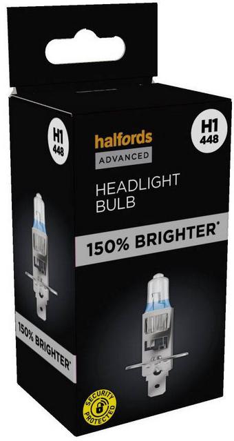 Halfords Advanced 150% Brighter H1 448 Headlight Bulb