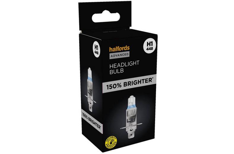 Halfords Advanced 150% Brighter H1 448 Headlight Bulb Halfords Advanced 150% Brighter H1 448 Headlight Bulb