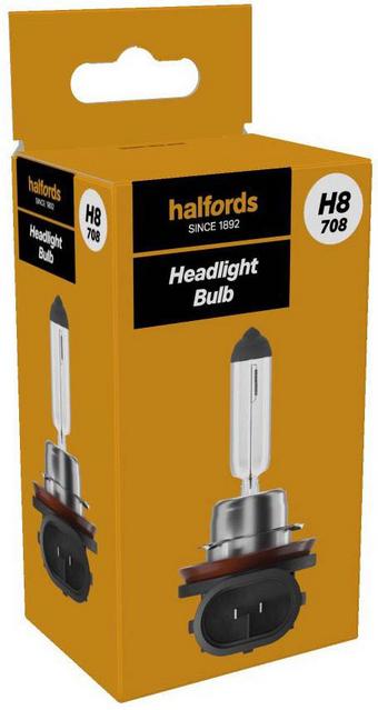 Halfords H8 708 Car Headlight Bulb Single Pack Halfords UK