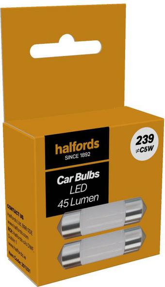 Halfords 239 LED Car Bulb Twin Pack