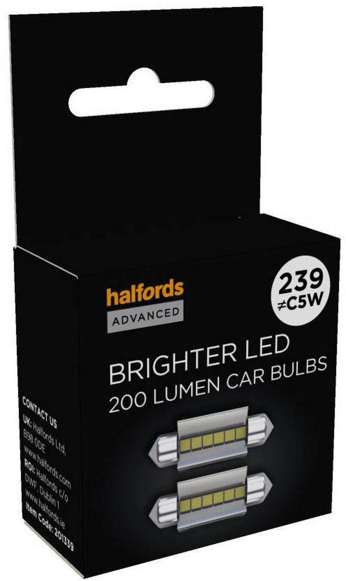 Halfords licence plate bulb discount