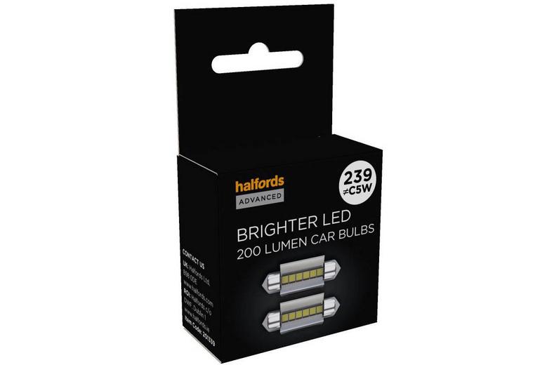 Halfords Advanced 239 Super Bright LED Car Bulb Twin Pack Halfords Advanced 239 Super Bright LED Car Bulb Twin Pack