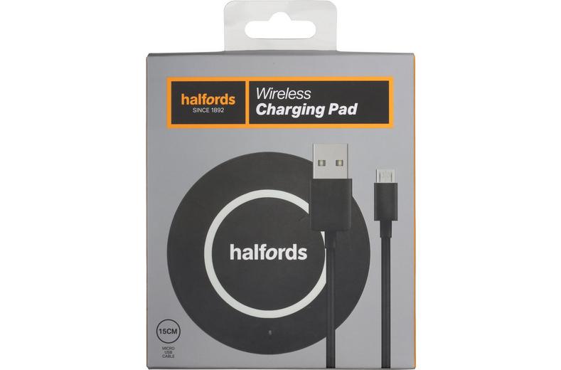 Halfords Wireless Charging Pad 10W, Black Halfords Wireless Charging Pad 10W, Black