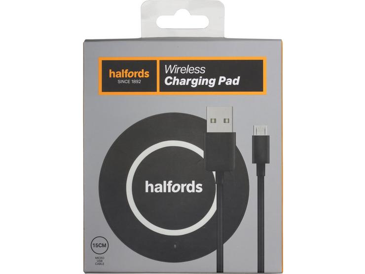 Halfords Wireless Charging Pad 10W, Black