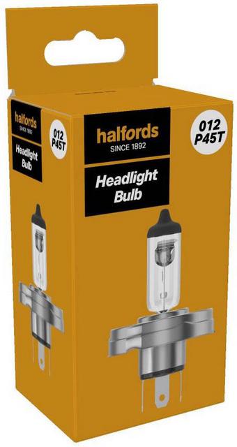 Halfords P45T 012 Car Headlight Bulb Single Pack