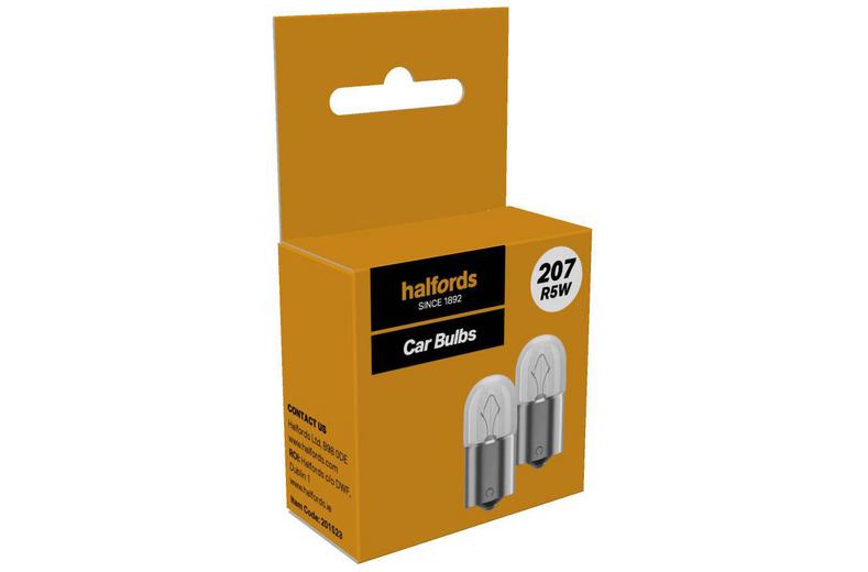 Halfords 207 R5W Car Bulb Twin Pack Halfords 207 R5W Car Bulb Twin Pack