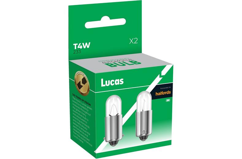 Lucas 233 T4W Car Bulb Twin Pack Lucas 233 T4W Car Bulb Twin Pack