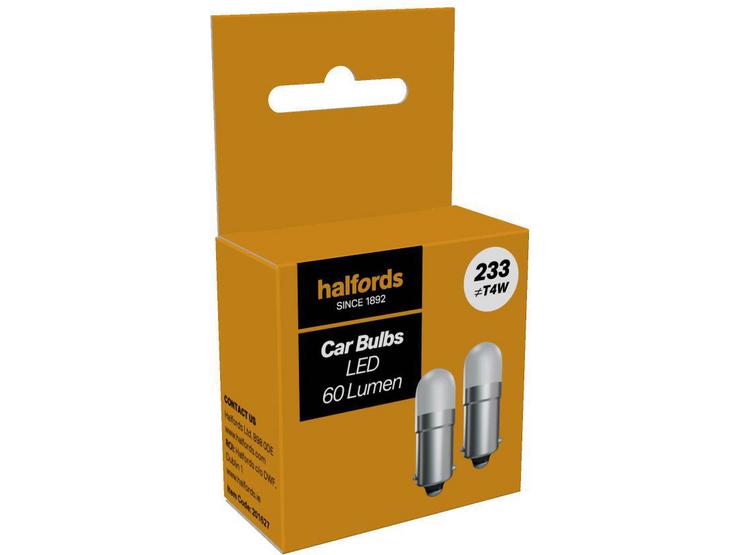 Halfords 233 LED Car Bulb Twin Pack