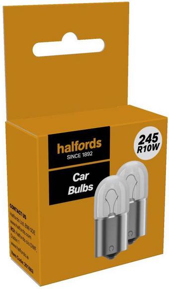 Halfords 245 R10W Car Bulb Twin Pack