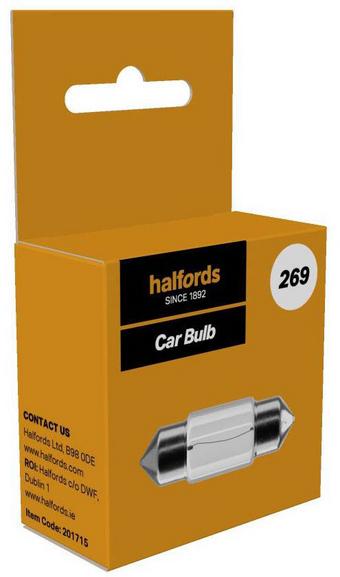 Halfords 269 Car Bulb Single Pack