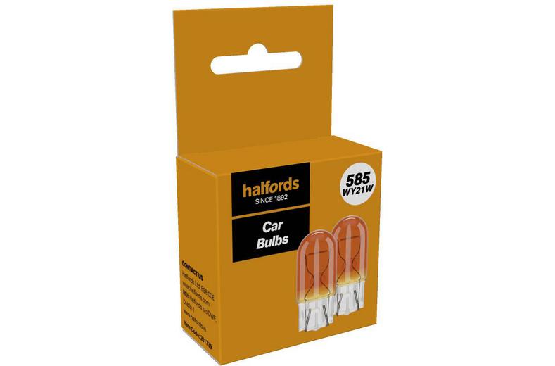 Halfords 585 WY21W Car Bulb Twin Pack Halfords 585 WY21W Car Bulb Twin Pack