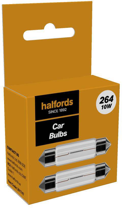 Halfords 264 Car Bulb Twin Pack