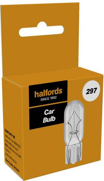 Halfords 297 Car Bulb Single Pack