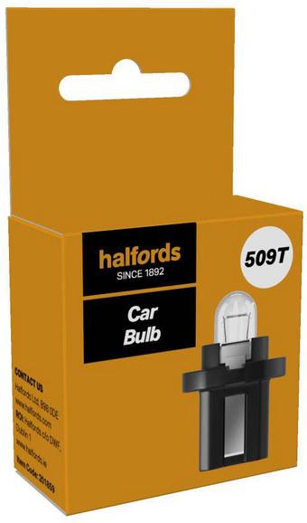 Halfords 509T Car Bulb Single Pack