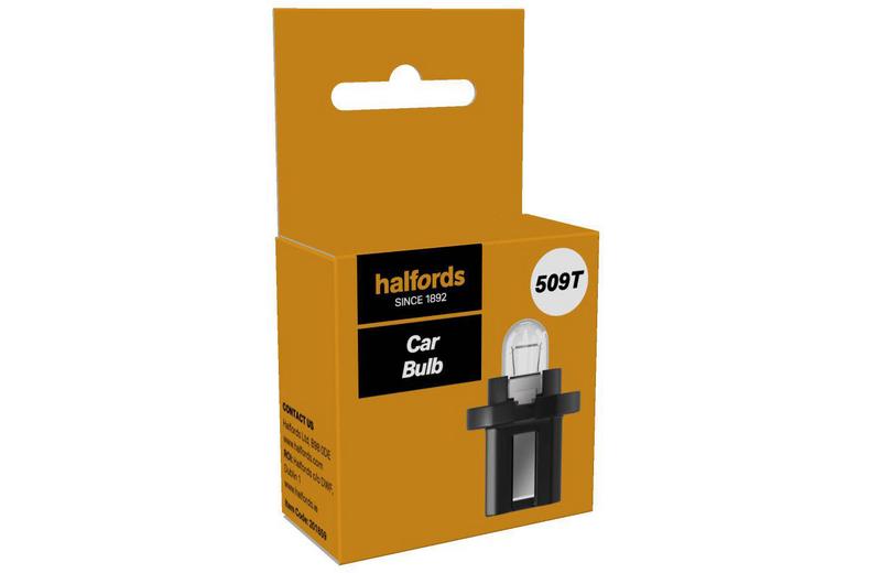 Halfords 509T Car Bulb Single Pack Halfords 509T Car Bulb Single Pack