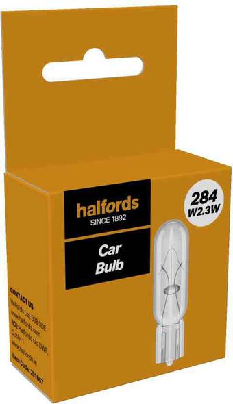 Halfords 284 W2.3W Car Bulb Single Pack