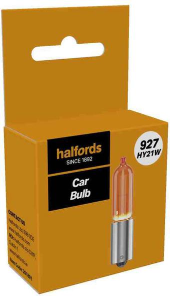 Halfords 927 HY21W Car Bulb Single Pack