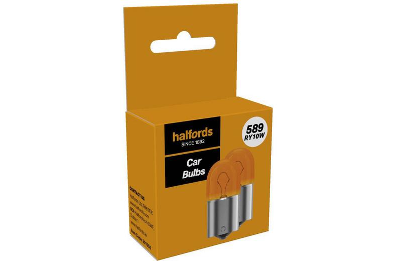 Halfords 589 RY10W Car Bulb Twin Pack Halfords 589 RY10W Car Bulb Twin Pack