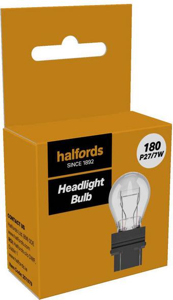 Halfords 180 P27/7W Car Bulb Single Pack