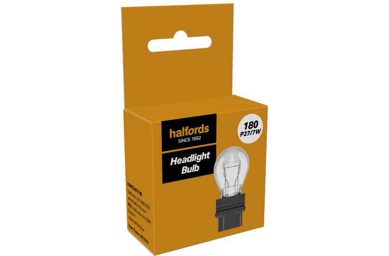 Halfords 180 P27/7W Car Bulb Single Pack Halfords 180 P27/7W Car Bulb Single Pack