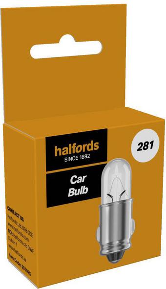 Halfords 281 Car Bulb Single Pack