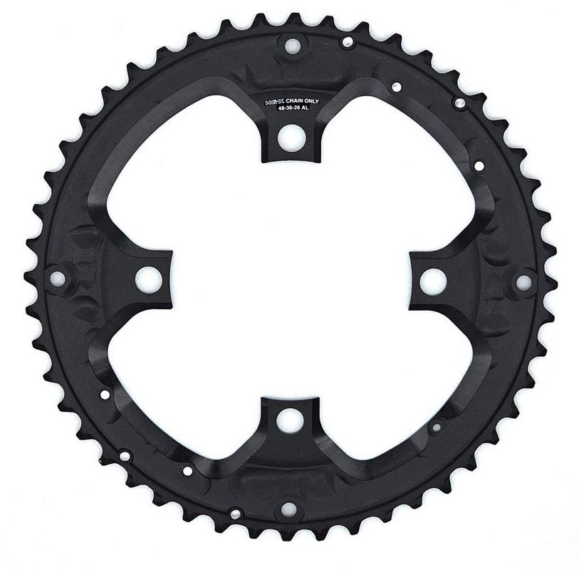 Halfords Shimano FC-T6010 10 Speed Triple Outer Chainring, 48T For Chain Guard Black | Extra 8% off for BC Members