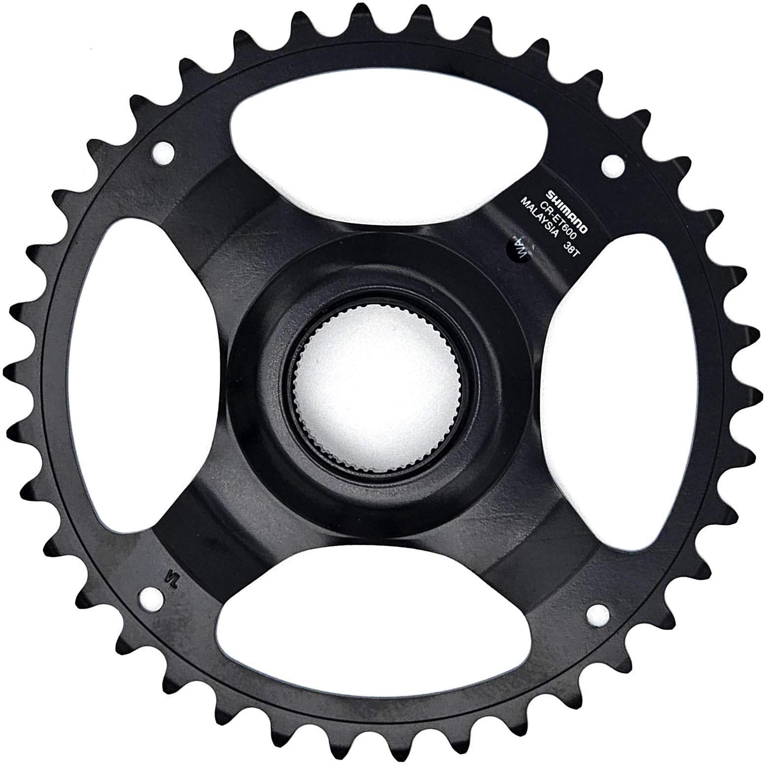 Shimano CR-ET600 9/10/11 Speed Single Chainring, 38T Silver