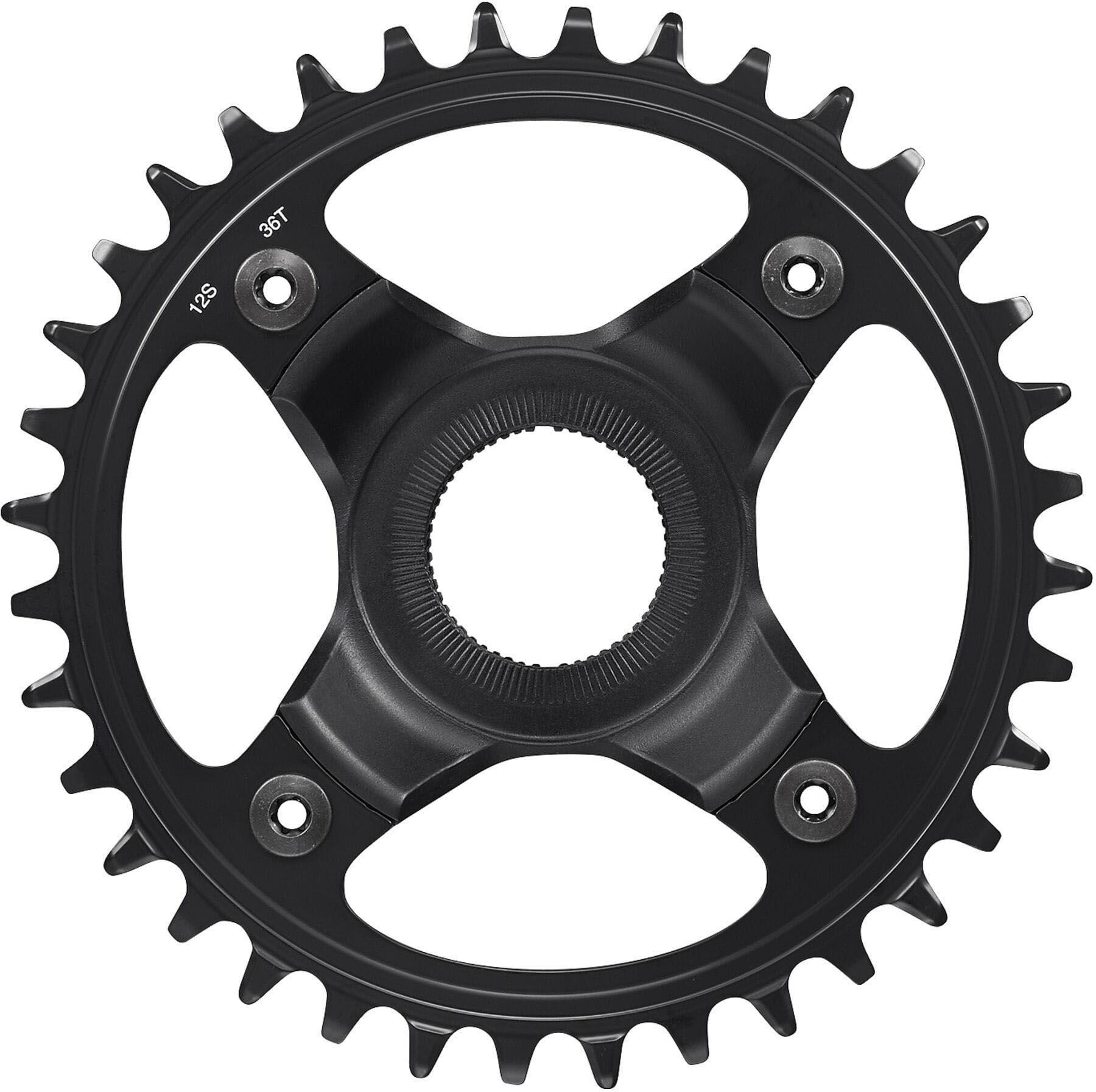 Shimano SM-CRE80 12 Speed DCE Single Chainring, 38T 55mm Chain Line ...