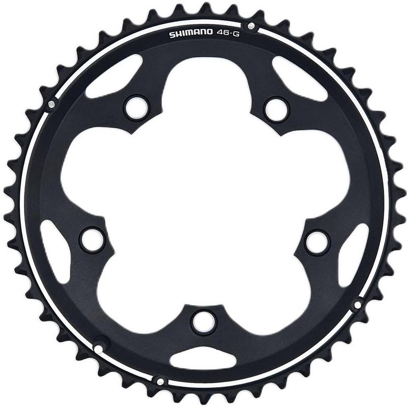 Halfords Shimano Fc-Cx50 10 Speed Outer Chainring, 46T-G, Black | Extra 8% off for BC Members