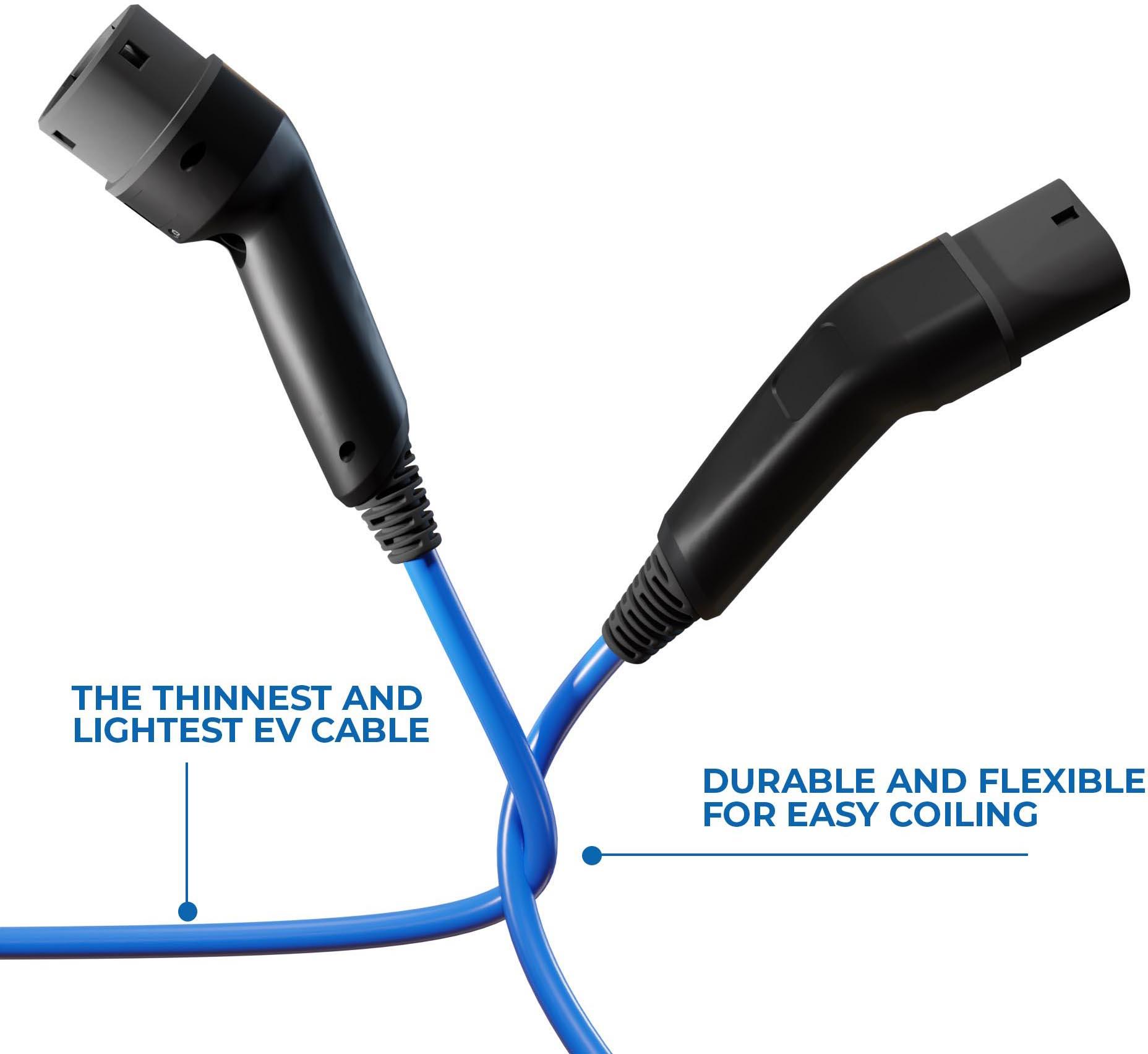 Wottz Type 2 to Type 2 32A 7.4kW EV Cable