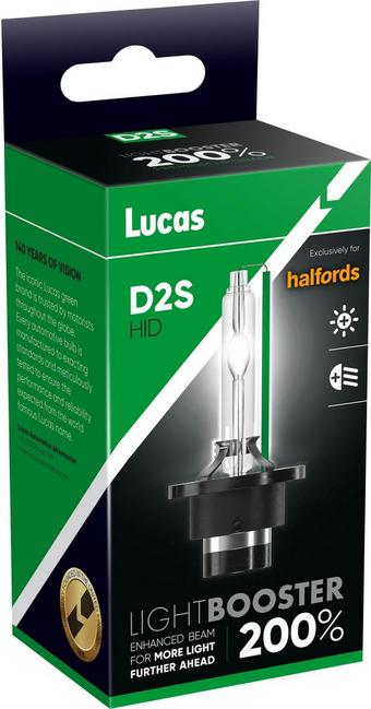 Lucas 200% Brighter HID D2S Headlight Bulb