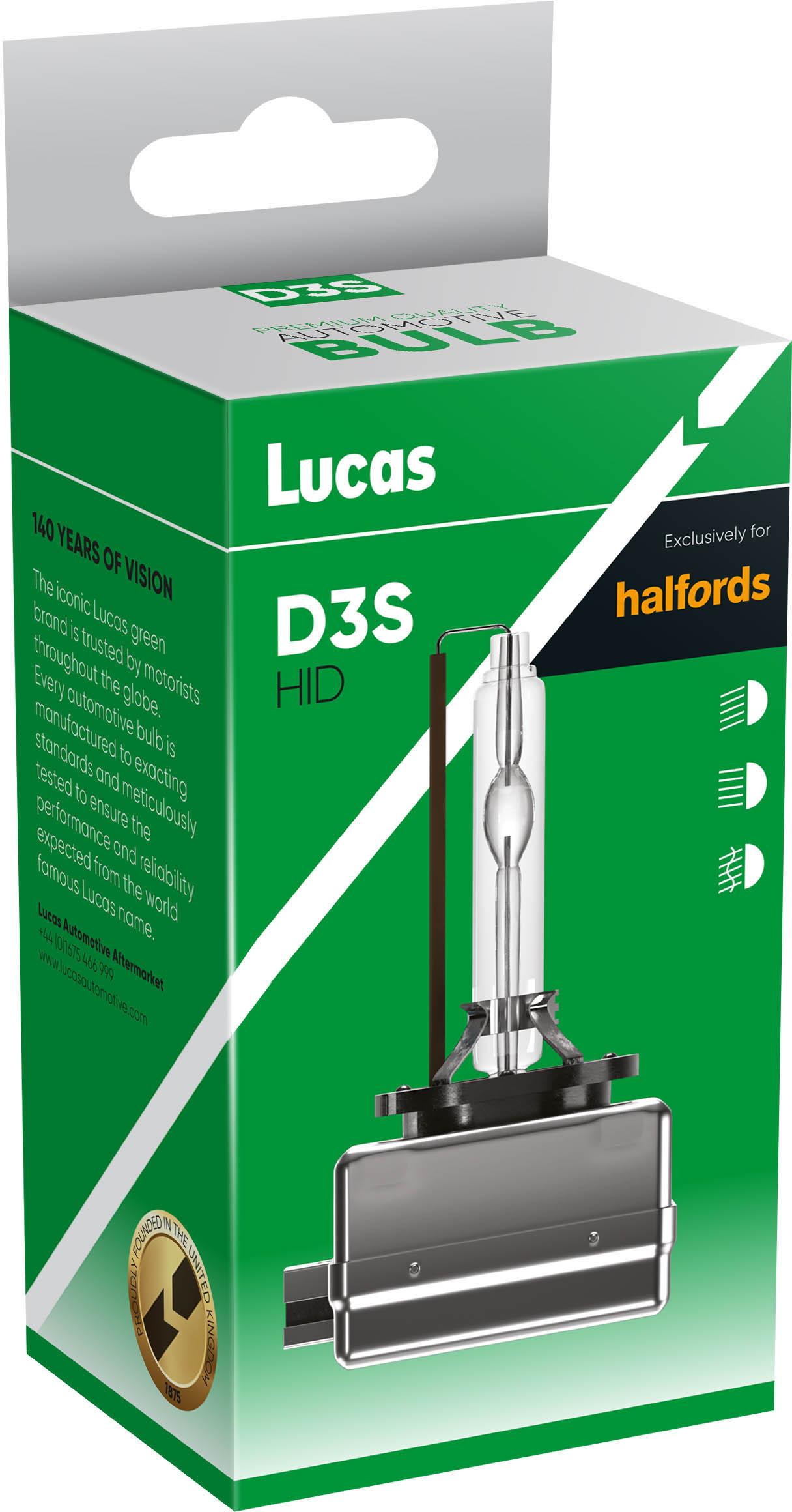 Lucas 200% Brighter HID D3S Headlight Bulb