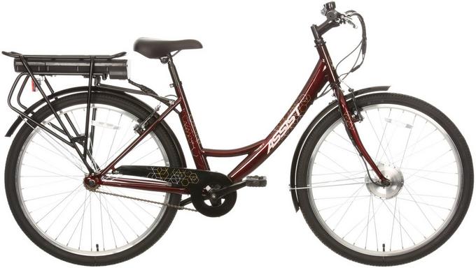 Assist Step Thru Hybrid Electric Bike 2023 Red Halfords IE