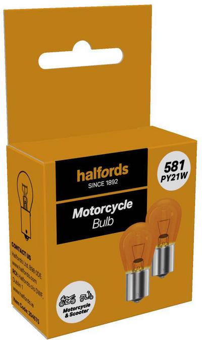 Halfords 581 Motorcycle Bulb Twin Pack Halfords 581 Motorcycle Bulb Twin Pack