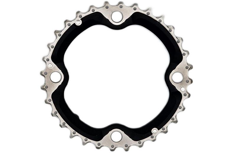 Shimano FC-T521 10 Speed Triple Middle Chainring, 32T-AE Black Shimano FC-T521 10 Speed Triple Middle Chainring, 32T-AE Black